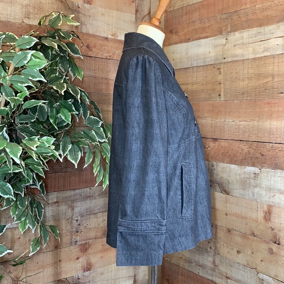 SANDRO Grey Military Style Lightweight Jacket - Picture 4 of 11